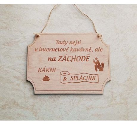 Cedulka Záchod